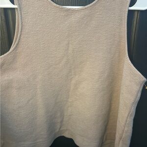 Madewell Women's Tan Ribbed Tank Top